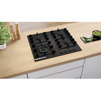 картинка Газовая варочная панель Bosch PNK6B6P40R черный 