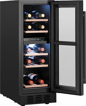 картинка Встраиваемый винный шкаф Weissgauff WWCI-16 DB DualZone 