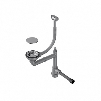 картинка Арматура для одночашевых моек с прямоугольным переливом WK-1C 