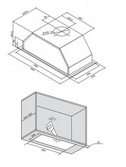 картинка Кухонная вытяжка Kuppersberg INPUSH-1 60 BG 