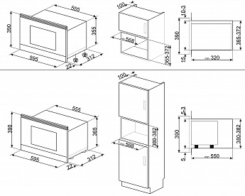 картинка Микроволновая печь Smeg MP822PO 