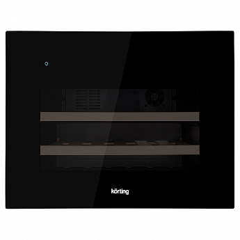 картинка Встраиваемый винный шкаф Korting KFW 501 SL GN черное стекло 