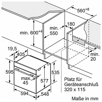 картинка Электрический духовой шкаф с функцией СВЧ Bosch HMG976KB1 черный 