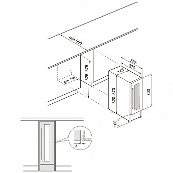картинка Комбинированный винный шкаф Krona BADEN 82/7 IX 