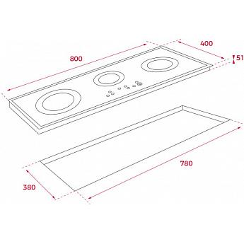 картинка Варочная панель Teka TRC 83631 TCS BLACK 
