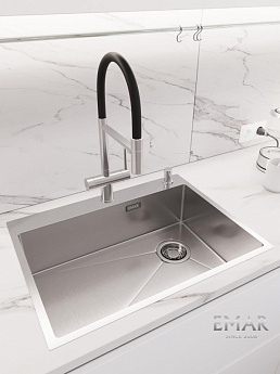 картинка Кухонная мойка Emar EMB-660(TOP) PVD Nano Satin 