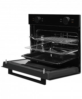 картинка Электрический духовой шкаф с функцией СВЧ Kuppersberg KMW 612 Black 