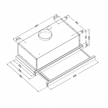 картинка Кухонная вытяжка Korting KHP 5512 GN 