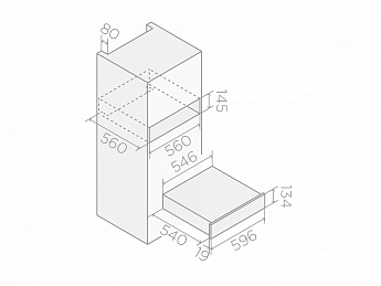 картинка Подогреватель посуды Elica VIRTUS WARM DRAWER 60 PP BL черный 
