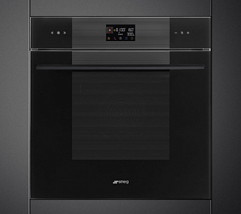 картинка Электрический духовой шкаф с СВЧ Smeg SO6102M2B3 