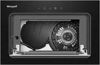 картинка Кухонная вытяжка Weissgauff Aura 456 Touch Black Glass 
