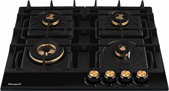 картинка Газовая варочная панель Weissgauff HGG 641 BGV Nano Glass черный 