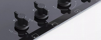 картинка Газ на стекле варочная панель Bertazzoni P905LMODGNE 