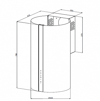 картинка Кухонная вытяжка Kuppersberg VORTEX B 