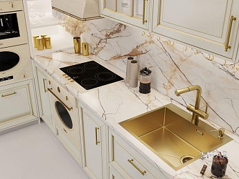 картинка Кухонная мойка Emar EMB-560(TOP) PVD Golden 