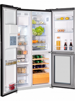 картинка Отдельностоящий холодильник Hiberg I-RFS 750G B 
