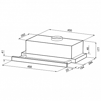 картинка Кухонная вытяжка Krona KAMILLA F 450 white 