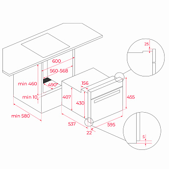 картинка Электрический духовой шкаф Teka HLC 8400 LONDON BRICK BROWN 