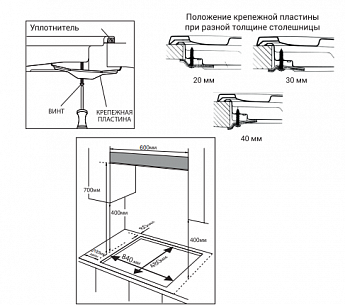 картинка Комбинированная варочная панель Hiberg i-VM 9035 B 