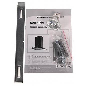 картинка Кухонная вытяжка Krona SABRINA 600 INOX/GLASS PUSH BUTTON 