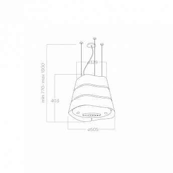 картинка Кухонная вытяжка Elica WAVE UX IX/F/51 