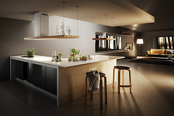 картинка Кухонная вытяжка Elica BIO ISLAND WH/A/120х53 ROVERE 