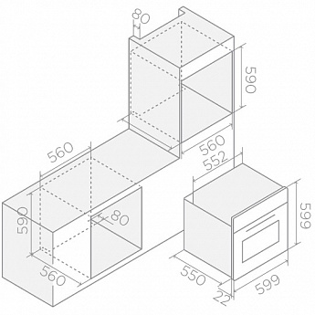 картинка Электрический духовой шкаф Elica VIRTUS MULTI 60 TFT 