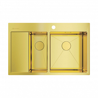 картинка Мойка для кухни Omoikiri Akisame-78-2-LG-R  картинка Мойка для кухни Omoikiri Akisame-78-2-LG-R
