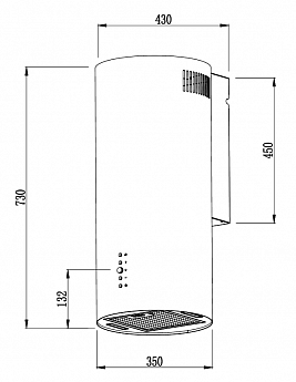 картинка Кухонная вытяжка Weissgauff Gracia 70 BL 