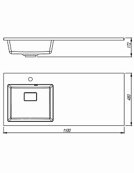 картинка Раковина Florentina АВАНТИ 1100L 