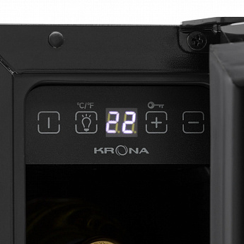 картинка Комбинированный винный шкаф Krona BADEN 82/7 BL 