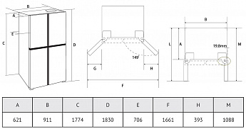 картинка Отдельностоящий холодильник Kuppersberg NFFD 185 IG 