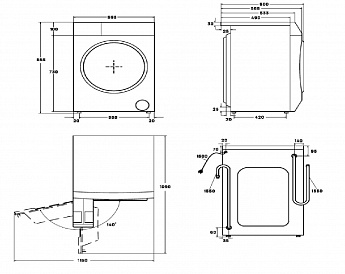 картинка Комплект Vard VWF494+VTH58+VSK1 белый 