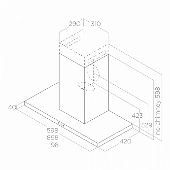 картинка Кухонная вытяжка Elica THIN IX/A/120 