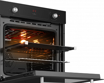 картинка Газовый духовой шкаф Weissgauff WGO 706 D BLACK GLASS 