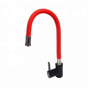 картинка |Discount| Смеситель Gerdamix FLEX RED черный 